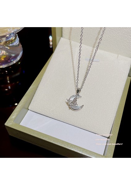 Bayan Titanyum Çelik Kolye Kolye Zinciri (Yurt Dışından)