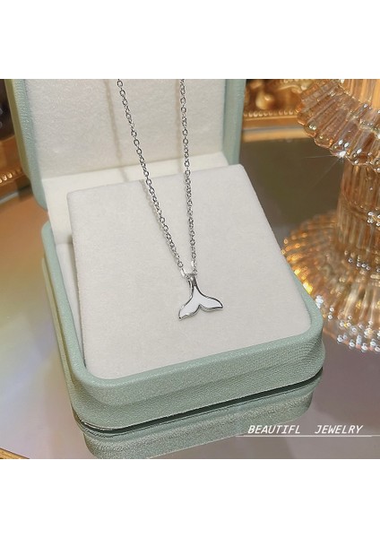 Bayan Titanyum Çelik Kolye Kolye Zinciri (Yurt Dışından)