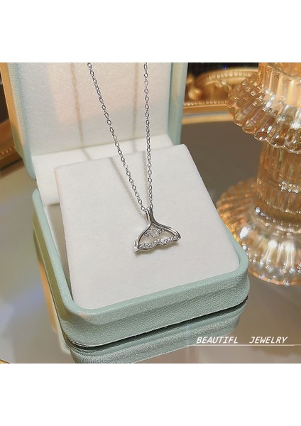 Bayan Titanyum Çelik Kolye Kolye Zinciri (Yurt Dışından)