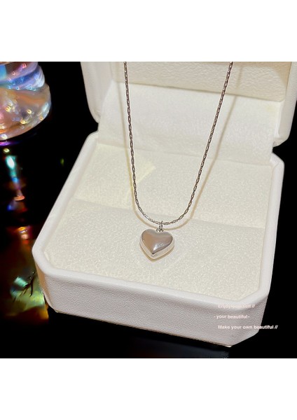 Bayan Titanyum Çelik Kolye Kolye Zinciri (Yurt Dışından)