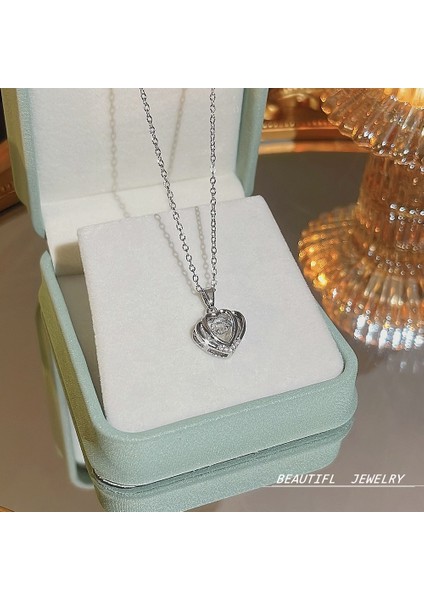 Bayan Titanyum Çelik Kolye Kolye Zinciri (Yurt Dışından)