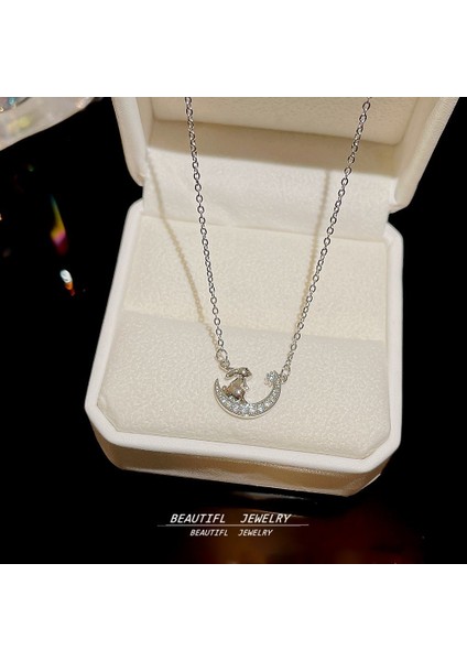 Bayan Titanyum Çelik Kolye Kolye Zinciri (Yurt Dışından)