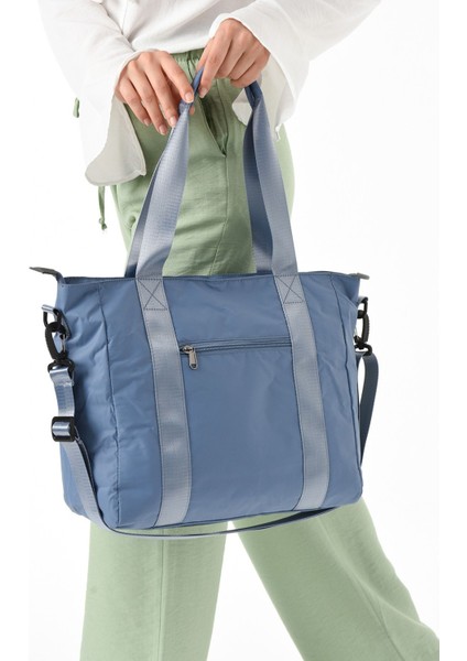 Sanmorris Kadın Suya Dayanıklı Paraşüt Kumaş 2 Bölmeli Ayarlanabilir Çapraz Askılı Tote Çanta 6008 fiyatları