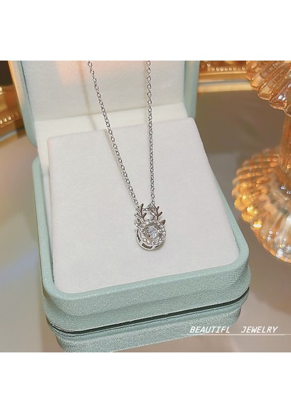 Bayan Titanyum Çelik Kolye Kolye Zinciri (Yurt Dışından)