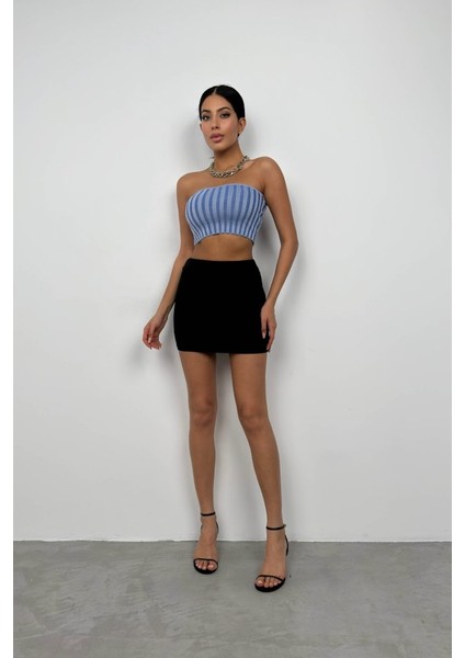 Straplez Fitilli Crop indirimleri