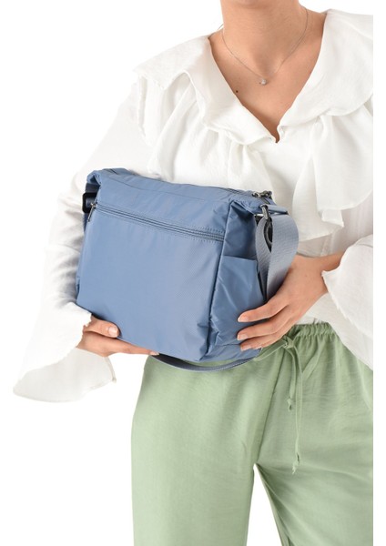 Kadın 3 Gözlü Paraşüt Kumaş Ayarlanabilir Çapraz Askılı Çanta fiyatları