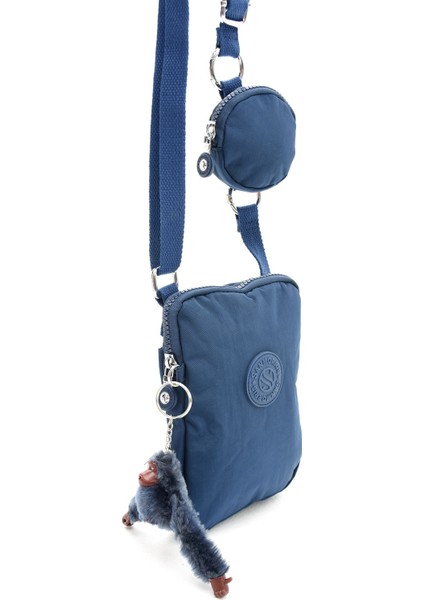 Suya Dayanıklı Krinkıl Kumaş Kadın Çapraz Askı Çanta ve Cüzdan Seti fiyatları