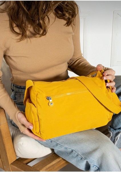 Sanmorris Kadın Suya Dayanıklı Paraşüt Kumaş Çok Gözlü Ayarlanabilir Çapraz Askılı Omuz Çantası 3007 modelleri