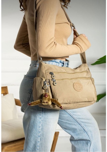 Sanmorris Kadın Suya Dayanıklı Paraşüt Kumaş Çok Gözlü Ayarlanabilir Çapraz Askılı Omuz Çantası 3007 fiyatları