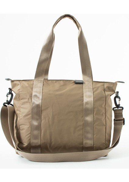 Sanmorris Kadın Suya Dayanıklı Paraşüt Kumaş 2 Bölmeli Ayarlanabilir Çapraz Askılı Tote Çanta 6008