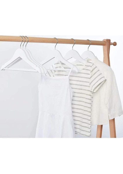 Elbise 24'lü Ahşap Görünümlü Çocuk Elbise Askı Bebek Askısı Kıyafet ve Elbise Askısı 24 Adet Plasti fiyatları