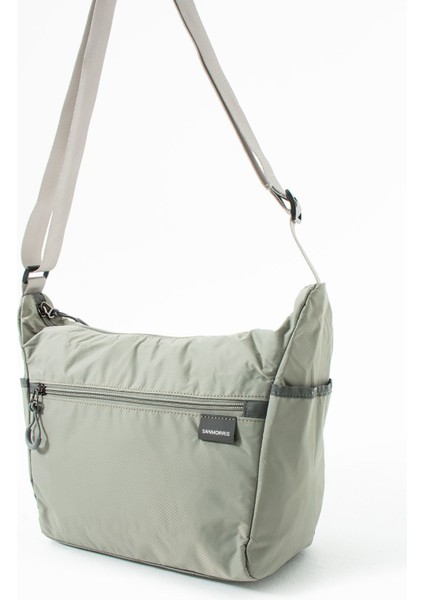 Sanmorris Kadın Suya Dayanıklı Paraşüt Kumaş 3 Gözlü Çapraz Askılı Seyahat ve Omuz Çantası 6013