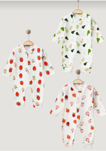 Nayinom Meyve Baskılı Unisex3'lü Tulum Set