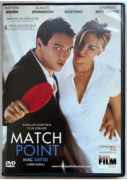 Maç Sayısı (Match Point) DVD (Orjnal Dönem Baskı Dvd)