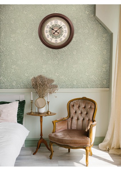 Kahverengi Dekoratif Duvar Saati, Şık ve Modern Tasarım fiyatları