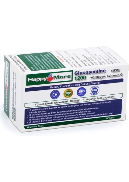 Happymore Glukozamin Sülfat, Kondroitin, Msm ve Tip 2 Kollajen Içeren Takviye Edici Gıda fırsatları