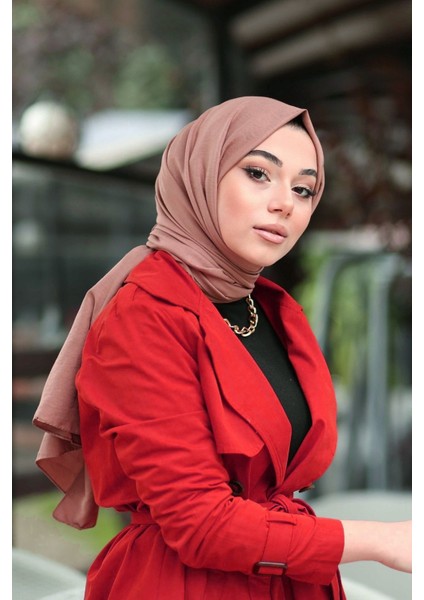 Fivescarf Pamuk Kraş Caz Şal Gül Kurusu
