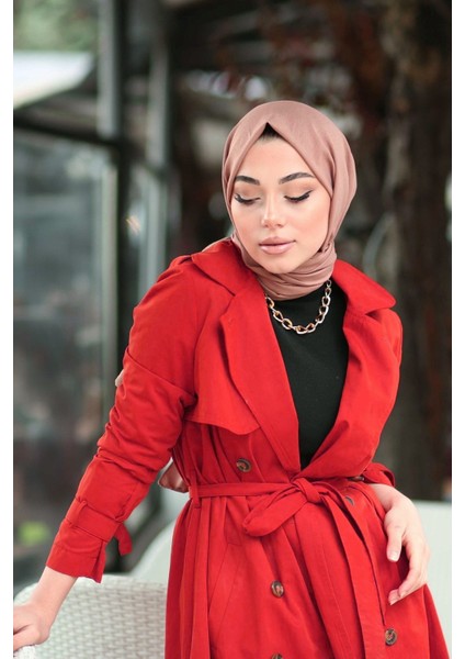 Fivescarf Pamuk Kraş Caz Şal Gül Kurusu