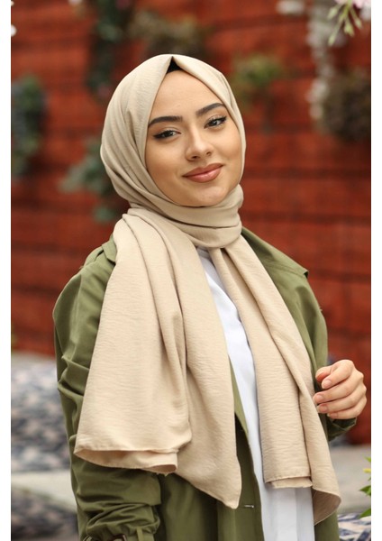 Fivescarf Pamuk Kraş Caz Şal Açık Sarı