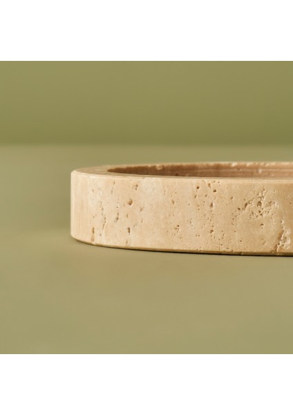 Ephesus Traverten Oval Dekoratif Tabak Naturel (12X28 Cm) modelleri