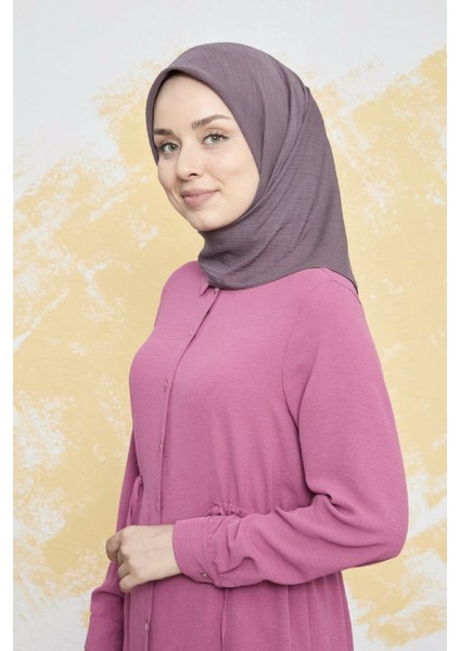 Bonjela Soft Krinkıl Pamuk Eşarp Açık Mürdüm