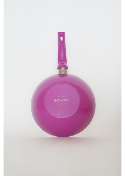 24 cm Fuşya Wok Tava
