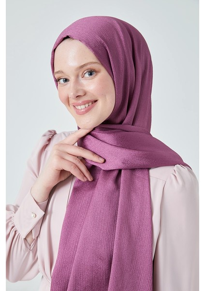Fivescarf Crystal Janjan Abiye Şal Gül Kurusu