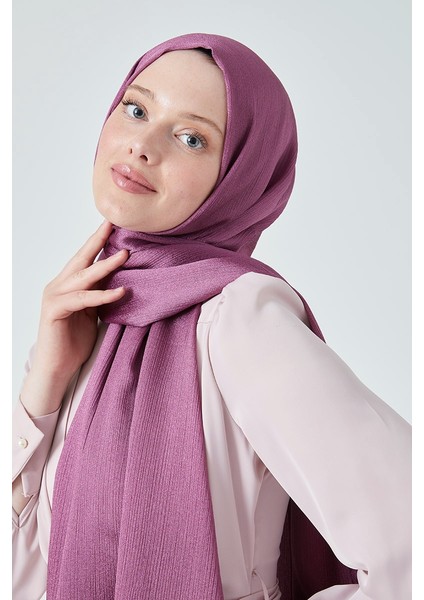 Fivescarf Crystal Janjan Abiye Şal Gül Kurusu