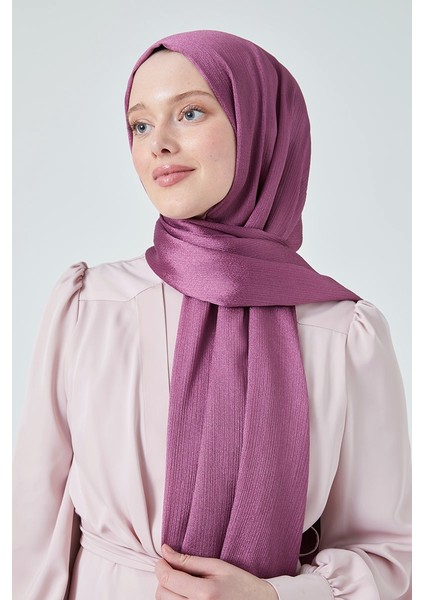 Fivescarf Crystal Janjan Abiye Şal Gül Kurusu