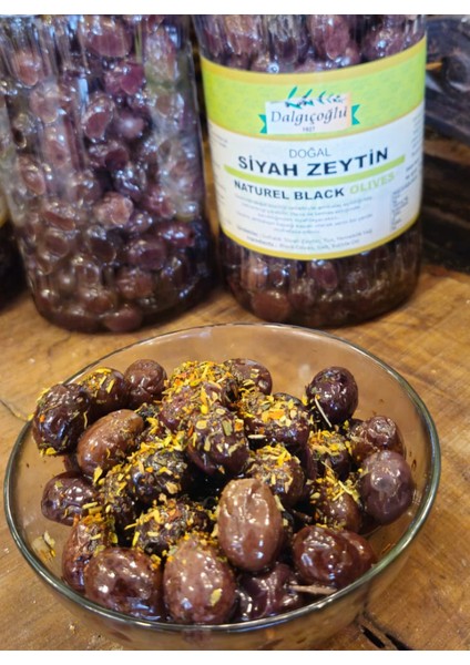 Siyah Zeytin Yağlı Sele Az Tuzlu Taze Siyah Zeytin Çıtır Çerez Yuvarlama Zeytin 1000 cc fırsatları