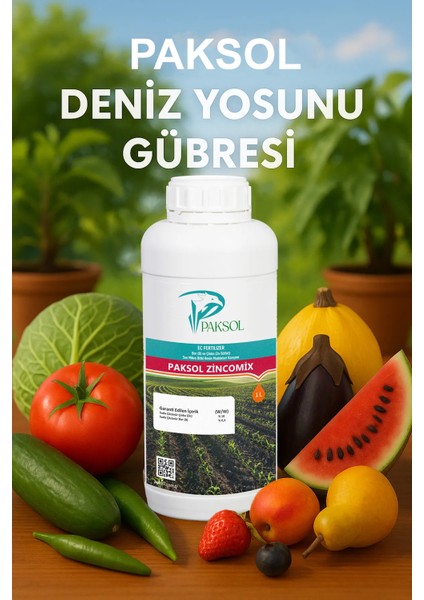 Çinko Sıvı Gübre Zincomix 1 Litre