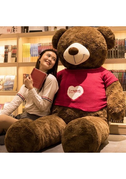 80CM Sevimli Oyuncak Ayı Peluş Bebek Bebek Yastık Hediye (Yurt Dışından)
