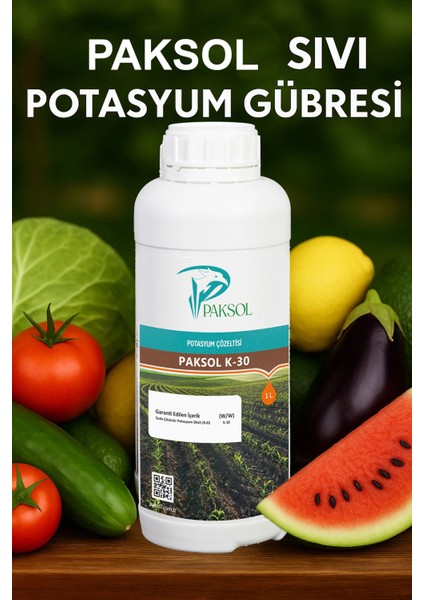 K-30 Potasyumlu Sıvı Gübre 1 Litre