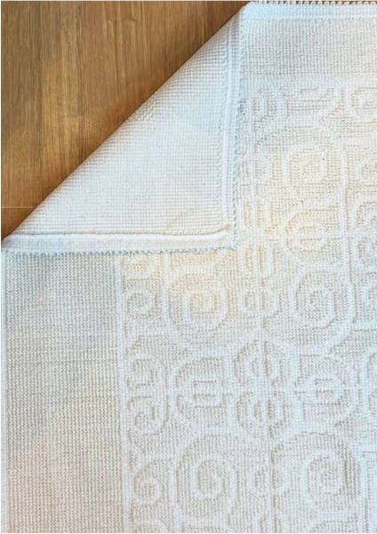 Patiska Yıkanabilir Kaymaz Dekoratif Spiral Desen Pamuk Bukle kilim modelleri