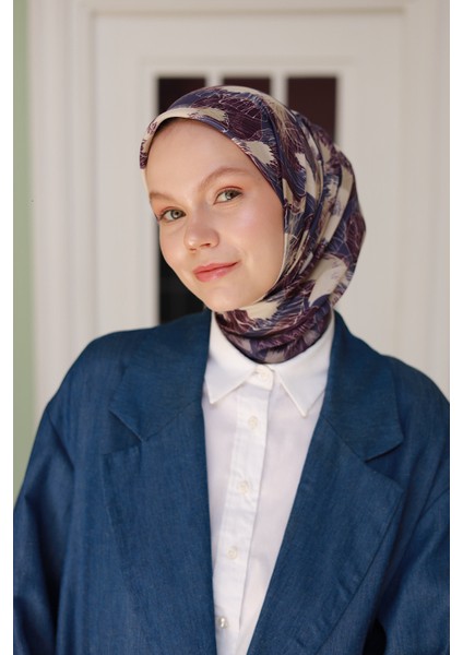 Ipekhan Holiday Collection Soft Pamuk Eşarp 1229-08 Mürdüm