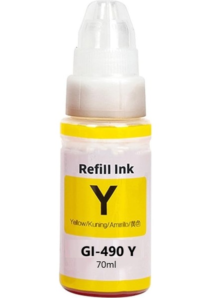 Canon Pixma G4410 / G4411 / G2400 Yazıcı Uyumlu (GI-490 ) GI490 Muadil Mürekkep Seti 4 Renk modelleri