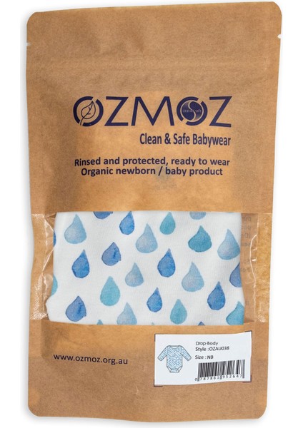 Clean&safe Organik Steril Temizlenmiş Erkek Bebek Body