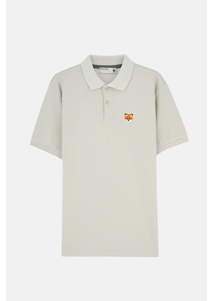Kızıl Tilki Polo Yaka T-Shirt - Gri