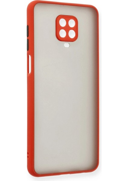 Xiaomi Redmi Note 9 Pro Kılıf Montreal Silikon Kapak - Kırmızı Drstr