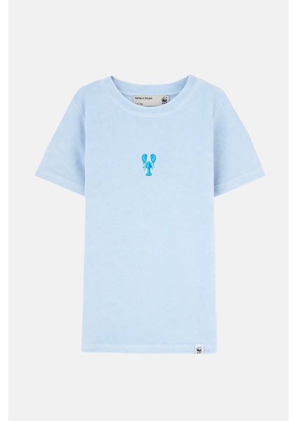Mavi Istakoz Terry Çocuk T-Shirt - Açık Mavi