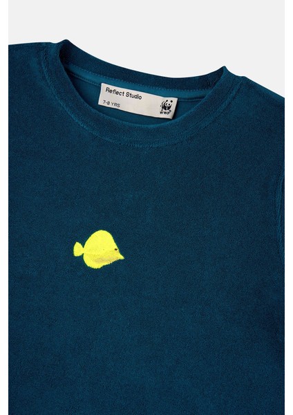 Yellow Tang Terry Çocuk T-Shirt - Petrol Yeşili fiyatları