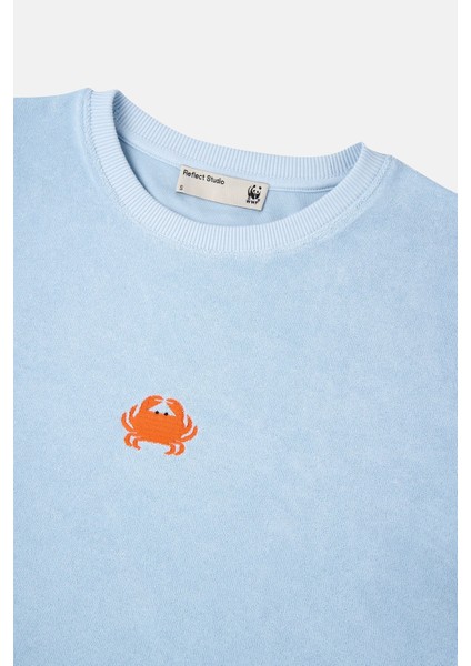Yengeç Terry T-Shirt - Açık Mavi fiyatları