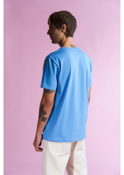Yelken Balığı Lightweight T-Shirt - Mavi