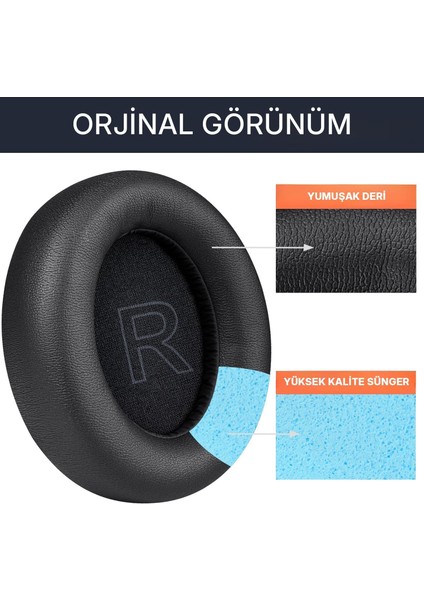 Anker Soundcore Life 2 Için Q20Q20+Q20IQ20BT Modelleriyle Uyumlu Suni Deri Kulaklık Pedi Hafızalı Yüksek Kaliteli Materyal Kulaklık Süngeri (Q20Q20+Q20IQ20BT) fırsatları