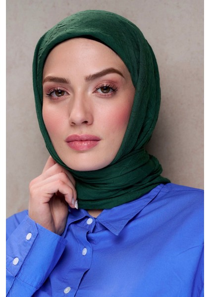 Bonjela Bambu Kraş Eşarp Zümrüt Yeşil modelleri