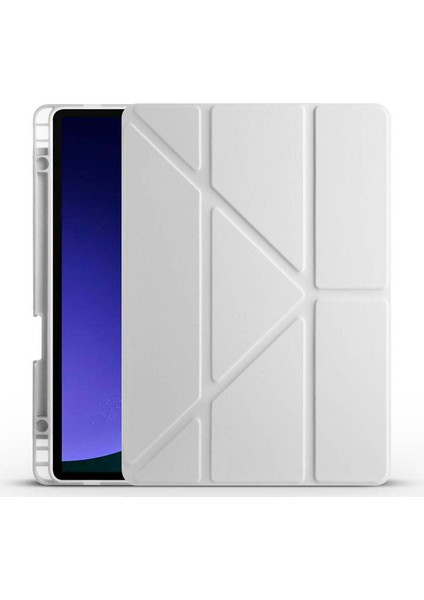 Galaxy Tab S9 Fe 10.9 inç SM-X510 Kılıf Zore Tri Folding Kalem Bölmeli Standlı Kılıf Uyandırma Özellikli fiyatları