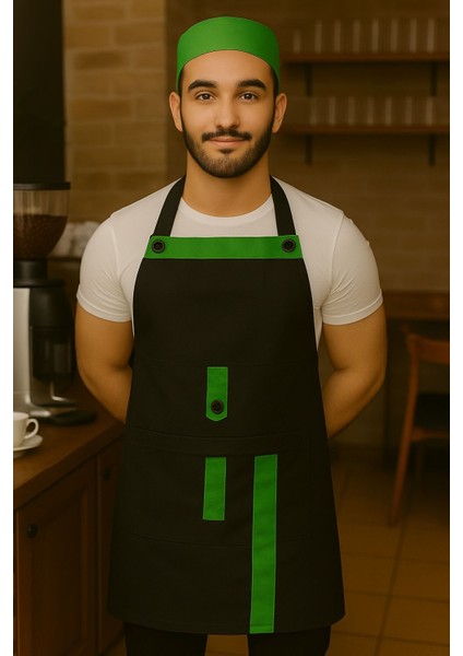 Boydan Askılı, Cepli, Servis Önlüğü 5 Adet
