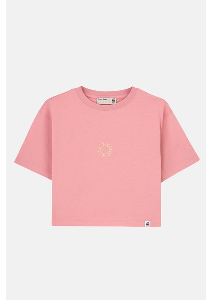 Güneş Lightweight Crop T-Shirt - Kiremit