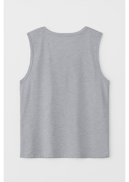 Erkek Yelkenli Baskılı %100 Pamuk Kolsuz T-Shirt
