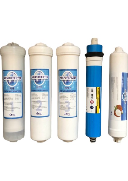 Su Arıtma Kapalı Kasa Cihaz Mineral Filtreli 6lı Filtre Seti fiyatları
